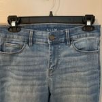 White House | Black Market The Slim Crop medium wash mid-rise beaded jeans. Size 0 Photo 1