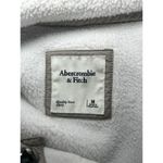 Abercrombie & Fitch Asymmetrical Snap-Up Fleece, Ivory/Beige, Size Medium Photo 4