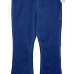 Free Assembly Women's High Rise Flare Jeans, Dark Wash Size 18 Bootcut NWT New Photo 0
