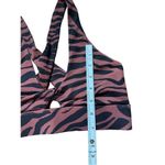 Fabletics Oasis Twist Medium Impact Sports Bra Sz XS in Mahogany Zebra Stroke Photo 6