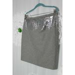 Susana Monaco Pencil Skirt Wool Blend Gray Embellished Sequins Size 8 Lined Photo 7