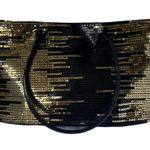 Venus Black & Gold Sequined Tote Bag Photo 0