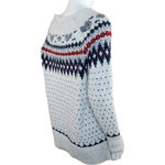 American Eagle  Outfitters Womens Medium Gray Wool Blend Sweater Heart Design Photo 8