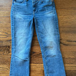 J.Crew Blue jeans 9” Demi boot crop with raw hem- size 28 Photo 0