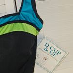 NWT It Figures‎ Womens Black Peacock One Piece Swimsuit 14 Photo 2