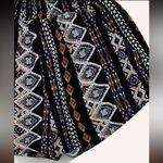 NEW, Black Graphic Print, Smocked Waist Shorts Size L Photo 1