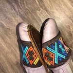 Latigo by Anthropologie 6M tan embroidered flats Photo 5