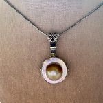 Artisan Sterling Silver 925 Mother of Pearl Blister Pearl Pendant Necklace Photo 13