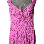 Wild Fable  baby doll mini dress tunic pink floral roses size medium Photo 0