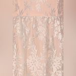 NWOT Lulus Love Will Find A Way Peach Lace Strapless Maxi Dress S Pink Photo 4