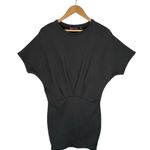 Athleta Womens Dress XXS Pronto Pleated Stretch Dolman Sleeve Round Neck Gray Photo 1