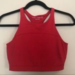 Outdoor Voices  Red High Neck Sports Bra Photo 1