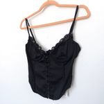 Tic Toc TIC‎ TOC Womens Corset Top Size S Black Lace Bustier Y2K Lingerie Coquette Party Photo 1