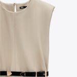 ZARA NWT  BLOGGERS FAV FAUX LEATHER DRESS NO BELT Photo 3