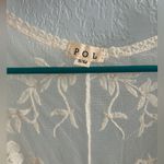 POL  Cream Floral Lace Kimono Blouse S/M Photo 4