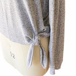 J.Crew Lightweight Charcoal Gray Waist Tied Summer Sweater ~ Womens Size LARGE Photo 2