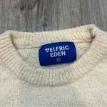 Aelfric Eden  Cozy Oversized Graphic Cat Print Sweater Neutral Cream Longline Photo 6