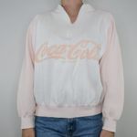Coca-Cola Vintage 80s Pink Half Zip Sweatshirt Photo 1