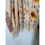 Cato Sheer Aztec Western Print Summer Cardigan Womens Sz L Kimono Rodeo Light Photo 2