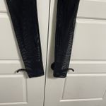 Aloha Island Alo Athletic Leggings Black Patterned Mesh Panels Activewear Workout Pants Med Photo 8