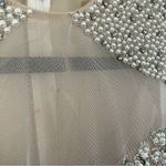 Jovani Nude and Silver  Cocktail Dress Size 2 Photo 10