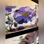 Anthropologie  White Lavender Floral Cotton Crop Top summer lightweight boho Photo 1