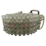 Vintage Y2K One Size Clear Beaded Belt With Pink & Green Accents Photo 3