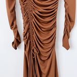 Mango Ruched Midi Dress Photo 4