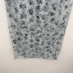 Vintage Blue Floral Sheer Lightweight Long Rectangle Scarf India Accessory Photo 2