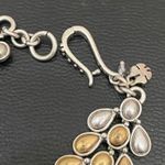 Lucky Brand Retired Tricolor Teardrop Link Bracelet 38.1g Photo 3