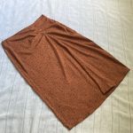 Nine West  brown and black animal print midi skirt. Photo 10