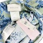 BHLDN   Molly Scarf-Neck Strapless Column Maxi Dress, Mint Cabbage Roses, Large Photo 7