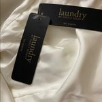 Laundry by Shelli Segal Laundry Shelli Segal Elegant White Long Sleeve Dress size 8 (SAMPLE DRESS) Photo 7