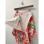 Seven Wonders Nelda Floral Off The Shoulder Smocked Mini Dress Size XL Orange Photo 5