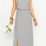 Show Me Your Mumu  Kendall Maxi Dress Soft Charcoal Crisp S NWT Photo 3