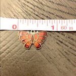 Boutique Delicate Butterfly Necklace Pendant Bracelet Charm Metallic Red and Gold Tone Photo 8