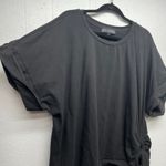 Eloquii Womens Black Top Size 22/24 Ruched Side Modest Contemporary Casual Chic Photo 4