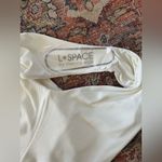 l*space L  Phoebe White One Shoulder One Piece Bathing Suit Photo 5