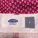 Old Navy Everyday Twill Women's Pink Floral Mid Rise 3" Mini Shorts Size 2 Photo 3