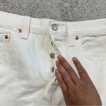 Levi's Levi’s Premium Women’s Ribcage Denim Mini Skirt Rainbow Embroidered in Ecru 29 Photo 8