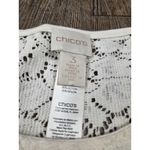 Chico's  Lace Overlay Shirt Ivory Pullover Blouse Top Cream Size 3 - XL Photo 2