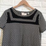Anthropologie  Postcard black white woven look tunic top or mini dress women's L Photo 2
