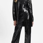 Guess NWT Monica Faux-Leather Pants Shiny Jet Black XL Photo 1