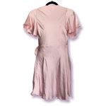 PacSun Lottie Miss x  Pink Satin Wrap Dress With Angel Sleeves Photo 1