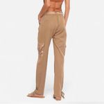 Heartloom NWT Women’s Tan Cargo Pants Cotton Blend with Adjustable Ankles Size L Photo 1