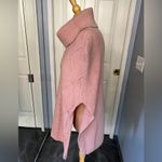Suzanne Betro Simple by  Pink Cable Knit Poncho Photo 6