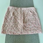 Wild Fable  Light Blush Pink White Floral Notch Front Stretch Mini Skirt Size 16 Photo 9
