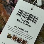 TAMSY Cream Color Flower Print Poly Chiffon Kaftan Women’s Beach Summer Boho O/s Pink Size undefined Photo 6