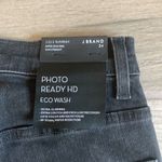 J Brand K brand 1212 runway super high rise slim straight black jeans Photo 5