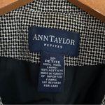 Ann Taylor  Petites Black White Tweed Blazer Jacket Formal Office Business 2P Photo 1